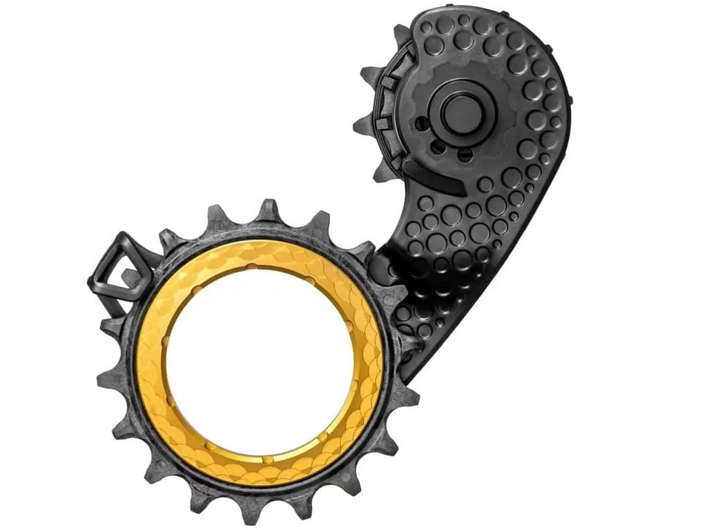 Wózek przerzutki Absoluteblack HollowCage Carbon Ceramic R9100/8000, złoty