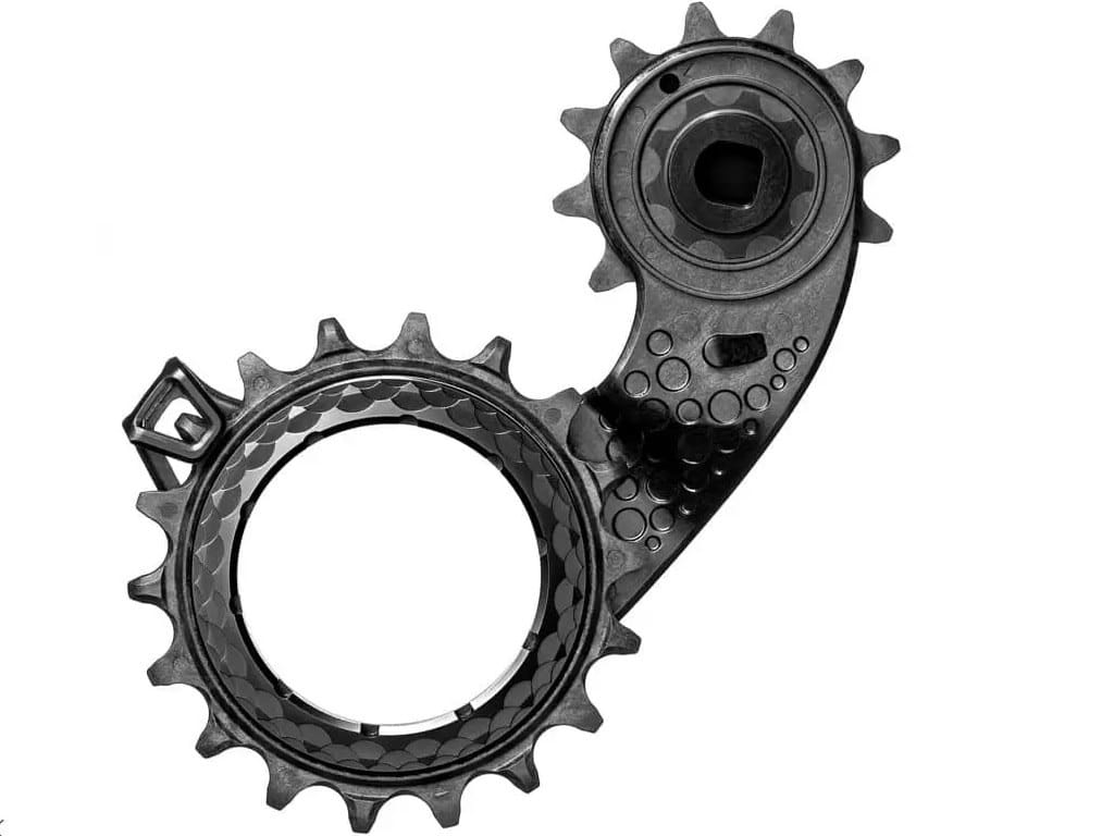 Wózek przerzutki Absoluteblack HollowCage Carbon Ceramic Sram Etap AXS 12s, czarny