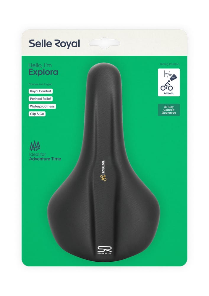 Siodło SELLEROYAL EXPLORA ATHLETIC 45st. żelowe, unisex, 379g (NEW)