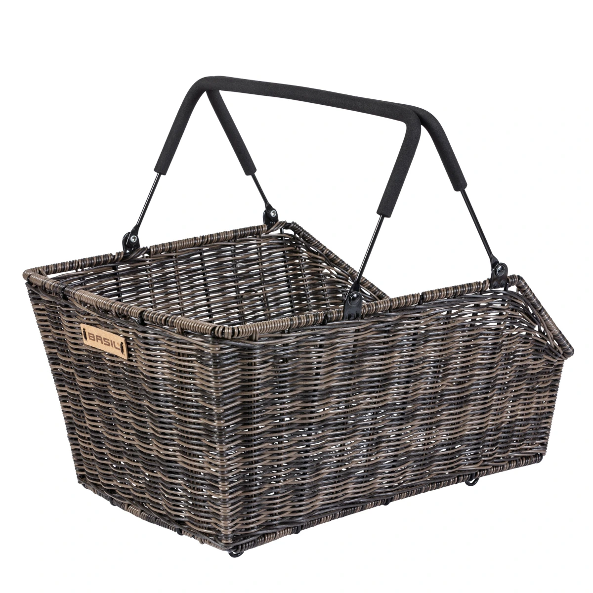 Kosz na tylny bagażnik BASIL CENTO RATTAN LOOK MIK, MIK System (ready to go) wodoodporny nature brown.webp