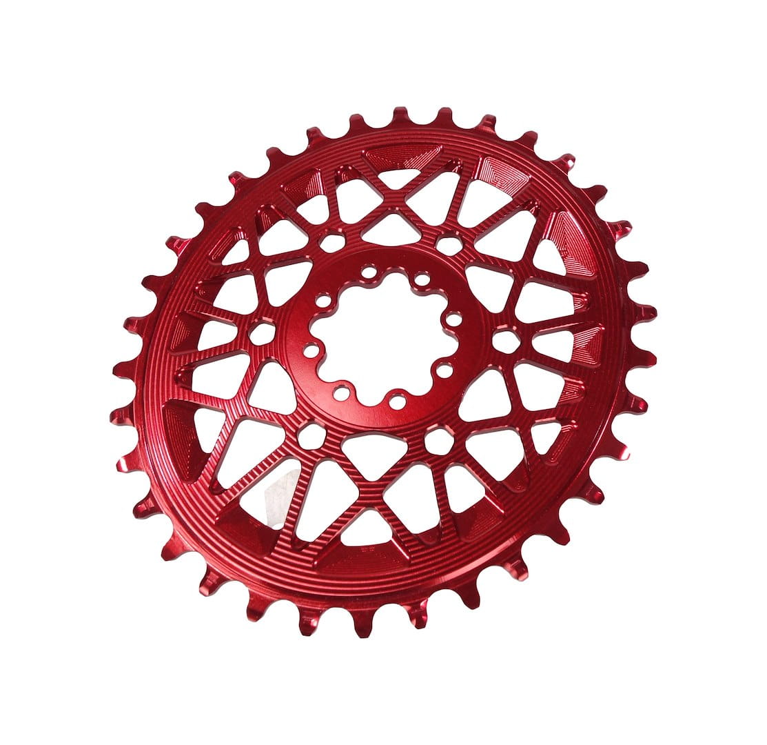 Zębatka Absoluteblack Oval Sram Direct Mount 8-Bolt, T-Type, czerwony, 34