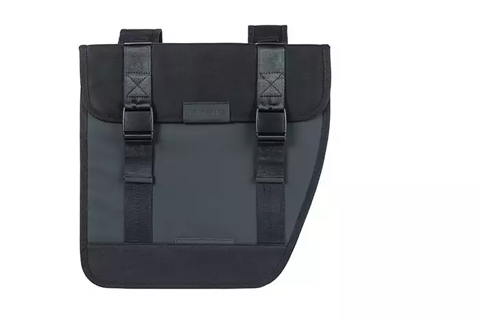 Sakwa miejska podwójna BASIL TOUR XL WATERPROOF DOUBLE PANNIER BAG 35L, Universal Bridge System, wodoodporna black (NEW).webp